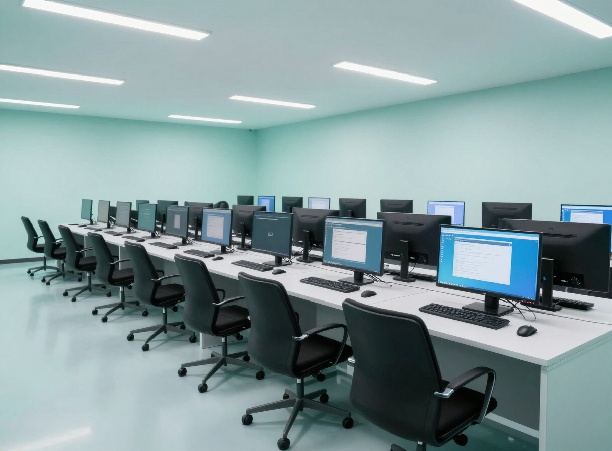 Test centre and scheduling illustration