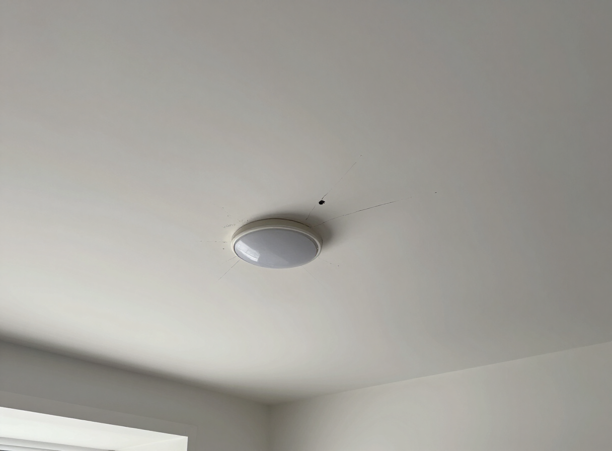 Condo ceiling damage — before