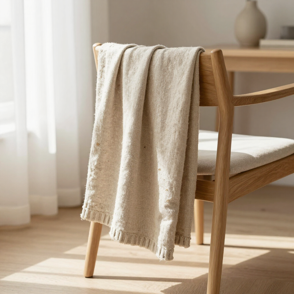 Linen Throw Blanket