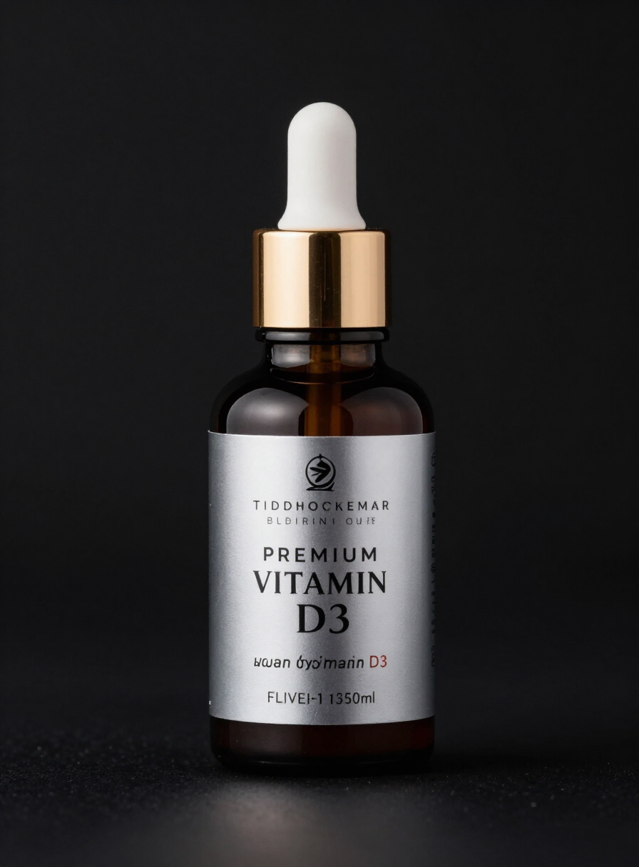 Fotografía conceptual de Vitamina D3 BLÜTE