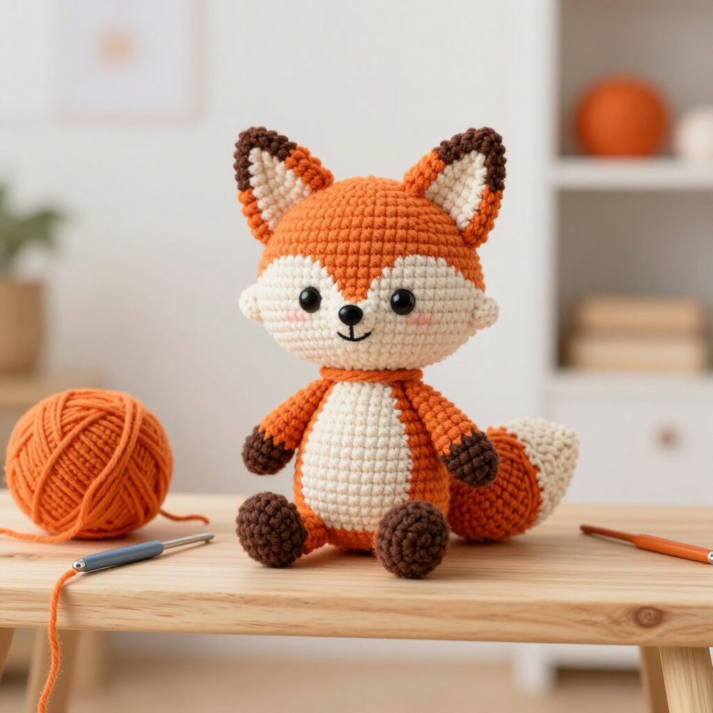 Cuaderno de patrones de amigurumi con bocetos y anotaciones