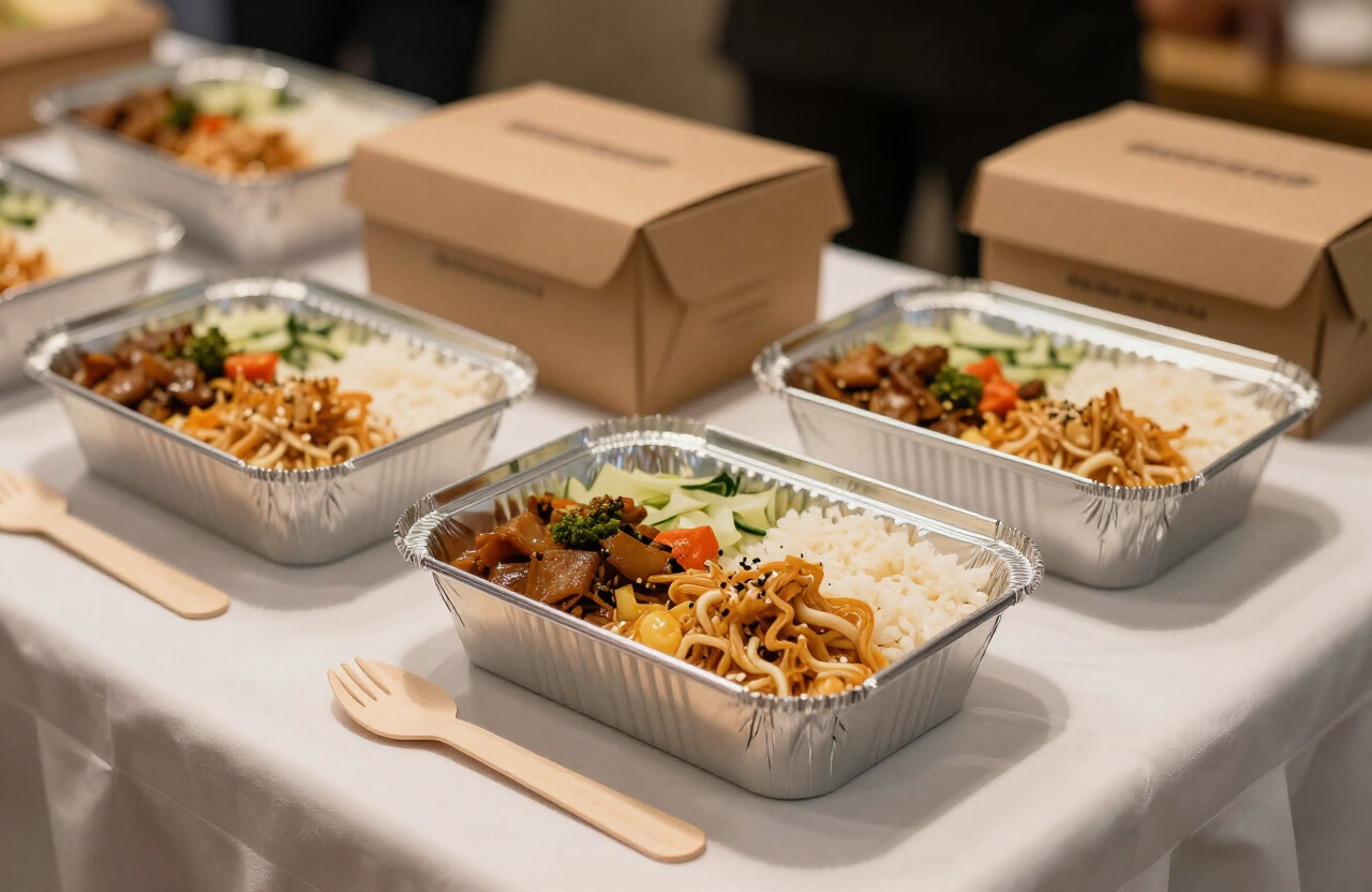 Aluminium foil container untuk rice box dan katering