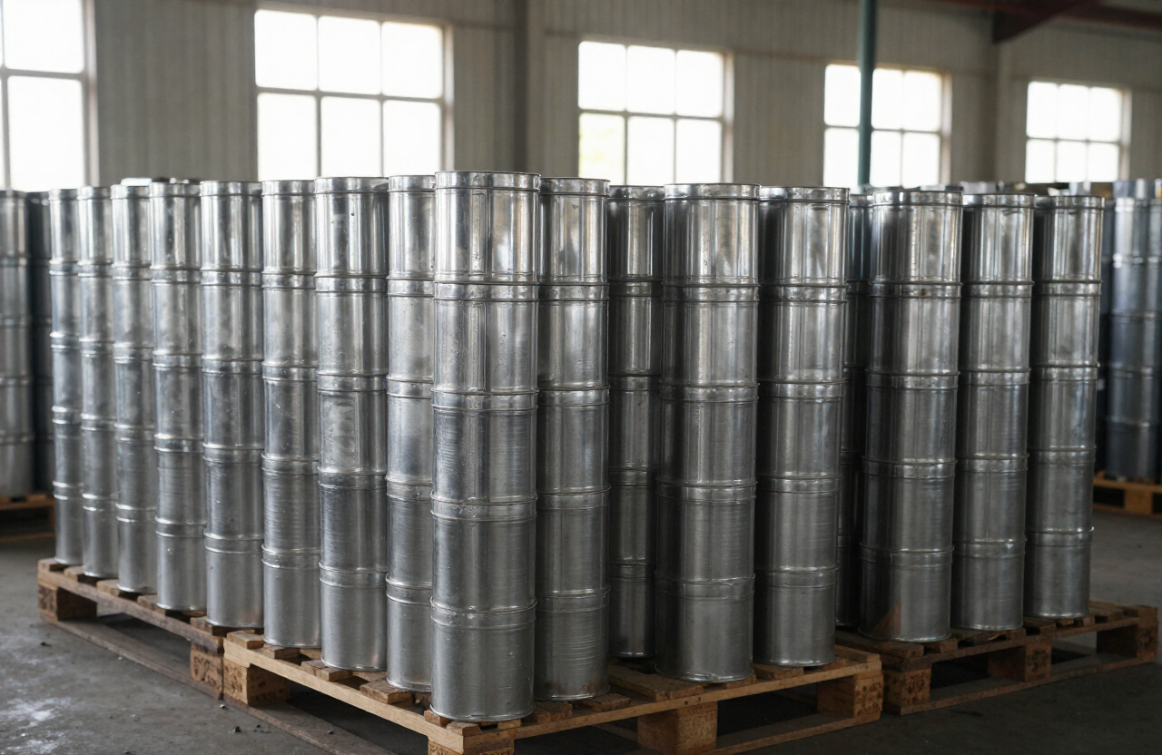Packaging stock inside the Premier Cans facility