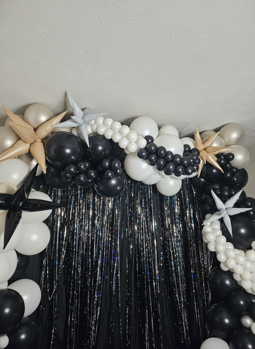 Balloon décor detail from a Joiful Expressions event