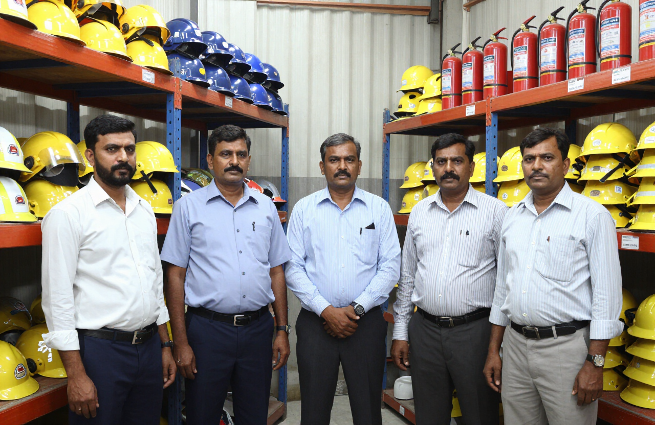 The NBR Industrial Solutions team in their Saddar, Karachi warehouse