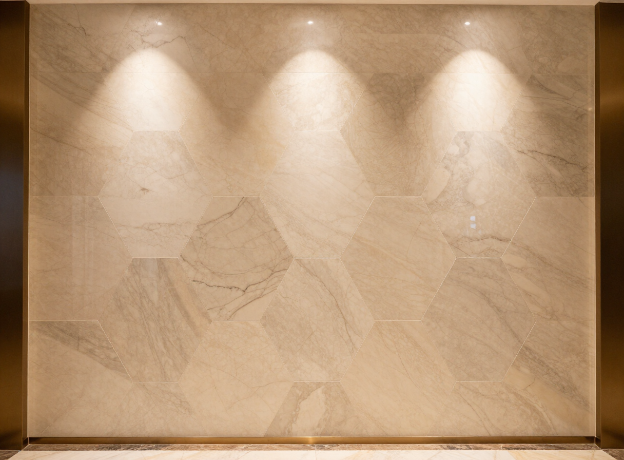 Luxury Tiles: Hexagonal feature